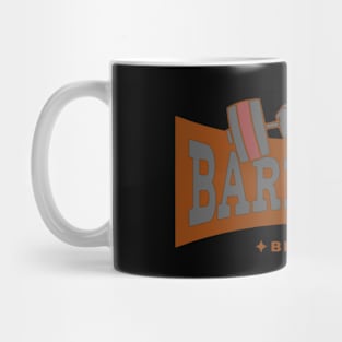 barbells, fitness work Mug